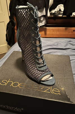 New with Box Womens Denim Bootie High Heel Size 11