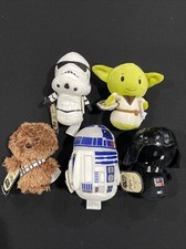 Star Wars Hallmark Itty Bittys Storm Trooper, Yoda, Chewbacca, R2D2, Darth Vader
