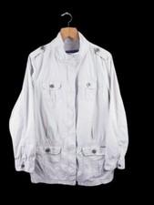 Maine New England Womens Long Sleeve Jacket White Grey Colour Size 18uk