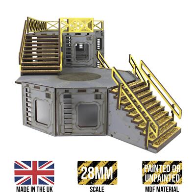 Sci Fi Hive Industrial Skirmish Terrain Wargame Fuel Storage Facility - 28mm