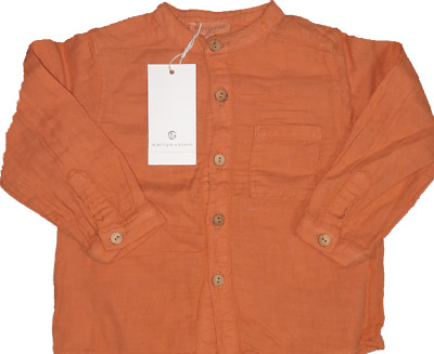 BELLYBUTTON  Langarmhemd für Babys Junge /Boy Größe 50-74 orange