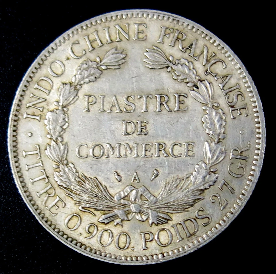 Indochina Indochine 1910A Piastre KM 5a.1 Low mintage 761.000 coins. - Image 2 of 3
