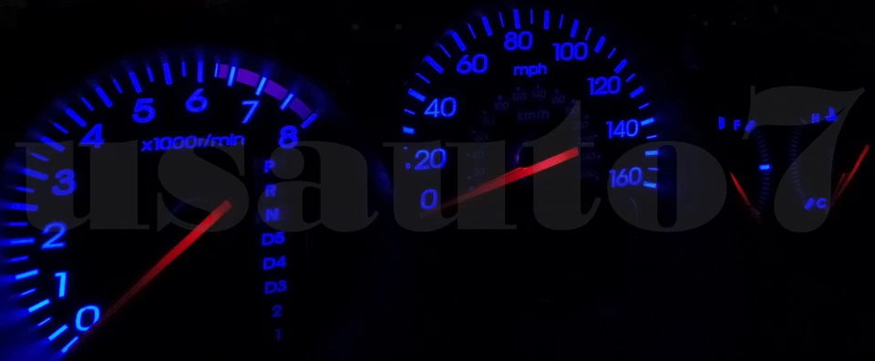 NEW Dash Cluster Gauge BLUE SMD LED LIGHTS BULBS KIT Fits 99-03 Acura TL 2nd Gen Foto 3 de 4