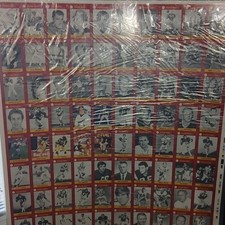Florida State University Uncut Football Trading Card Sheet Deion Sanders Madden