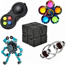 5 PCS Fidget Toys Adults Set,Relieves Stress Anxiety Fidget Toys for Kids and Ad