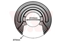 VAN Wezel Spritzblech Bremsscheibe 5897373 FüR Transporter VW 7HB T6 7HJ T5 Bus