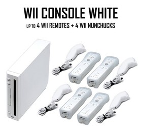 Nintendo Wii Game Console + Pick 1-4 Remotes, Wii Sports, Mario Kart & More, USA