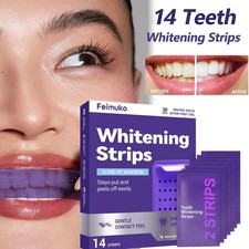 1-3Pcs Purple Teeth Whitening Strips   Peroxi...