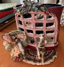 2000 BLUE SKY Clayworks Heather Goldminc New in Box “Christmas”  7x6.5