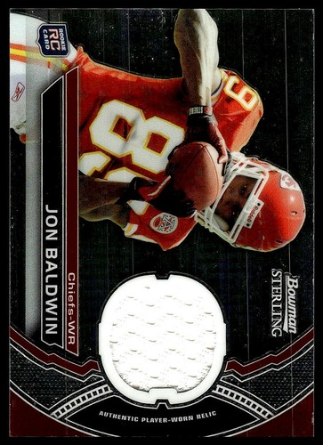 2011 Bowman Sterling / Jon Baldwin ROOKIE GAME-USED PATCH