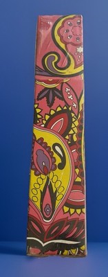 Vintage 70's Fireplace Matches 11'' Hart In Colorful Groovy Box Multi Colored 