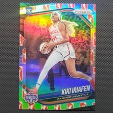 Kiki Iriafen WNBA Logo RC #72 Dick's Exclusive 2025 Panini Prizm Rookie Mystics