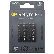 4x Gp Recyko Pro AAA Nimh 800mAh Micro LR03 LR3 1,2V AAA Battery 7.09 per battery