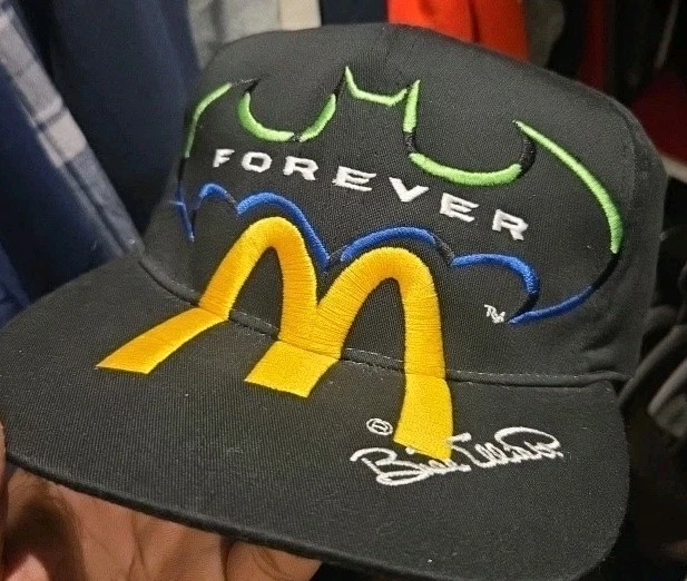 Vintage 1995 Batman Forever McDonald’s Racing Bill Elliott Snapback Nascar Hat  - Image 3 of 4