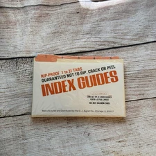 Vintage AICO Index Guide pack of 31 unused
