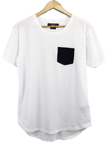 3er Pack Herren Azteken Gewebte Tasche T-Shirts Rundhals Freizeit Tee Paket Größe L