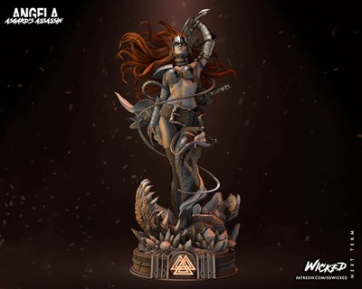 3D Druck 16K WICKED - Angela Statue unbemalt Fan Made Maßstab 1:6