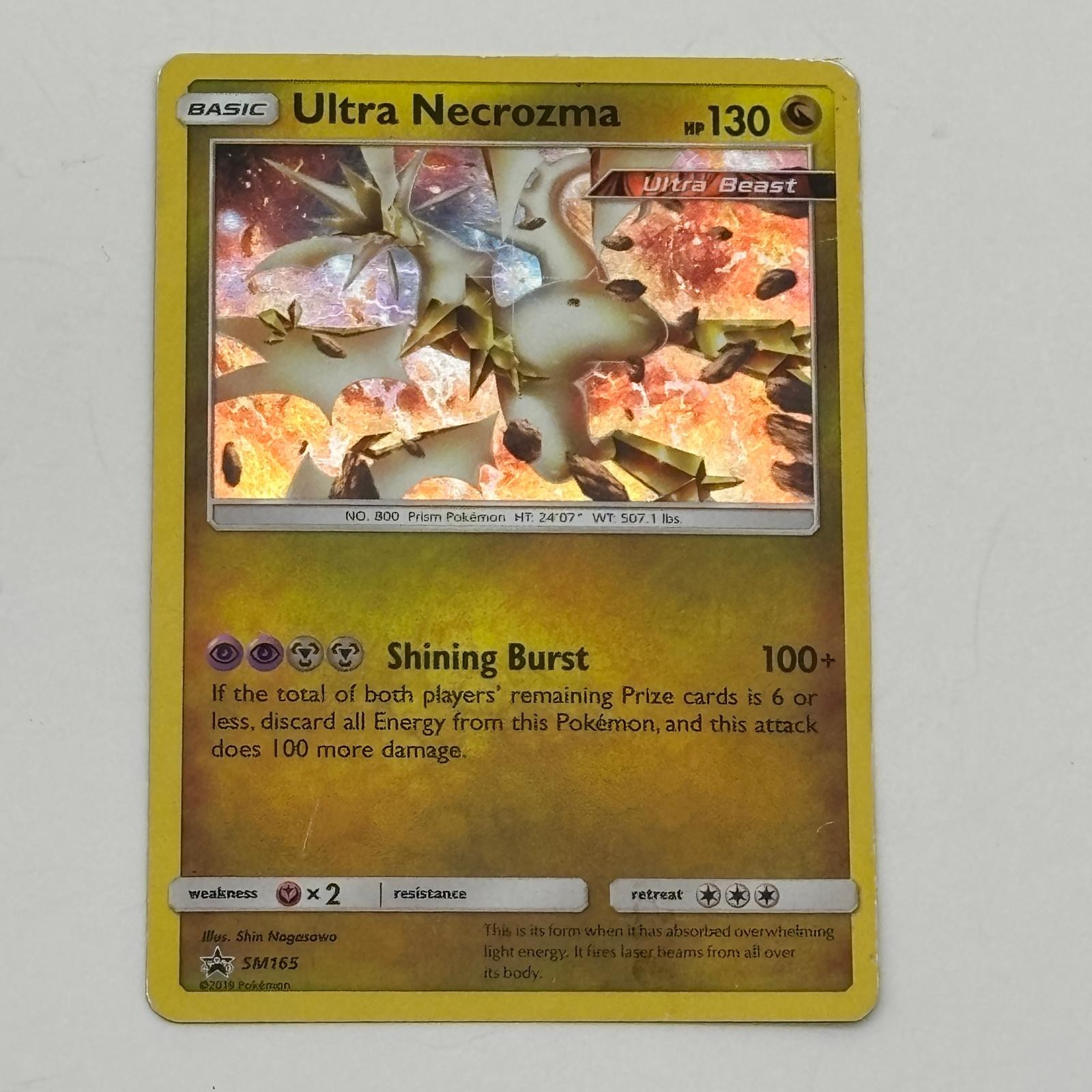 Ultra Necrozma - SM165 Holo Promo Sun & Moon Promo Pokemon Holo Lightly Played