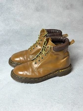 Vintage Dr Martens 1460 Leather Brown Boots Made In England Women's Size 40 US 9