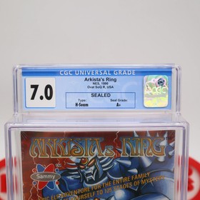 NES Nintendo ARKISTA'S RING - CGC GRADED 7.0 A+! NEW & Factory Sealed + H-Seam!