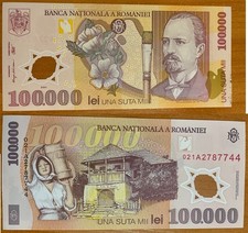 Romania - 100000 Lei 2002 UNC P. 114 - Polymer Lemberg-Zp