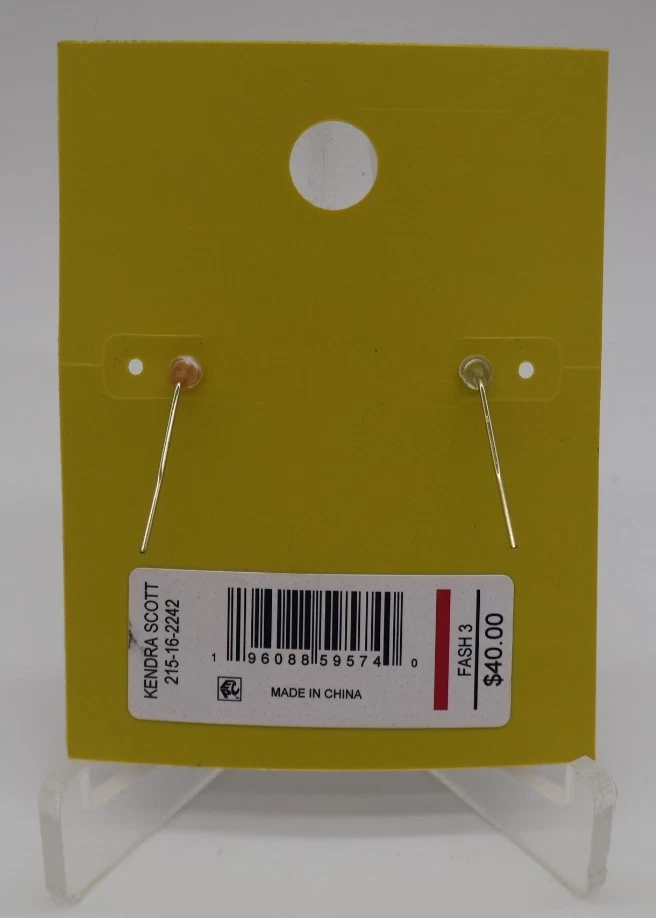 Kendra Scott Aria Magnesite 14K Gold Over Brass Drop Earrings Red Magnesite - Image 3 of 4