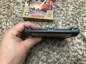 Vindicators (Nintendo, NES, Tengen 1988) No Manual Box, Game, and Sleeve Tested