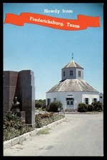 Postcard Howdy from Vereins Kerlin, Landmark in Fredericksburg, Texas
