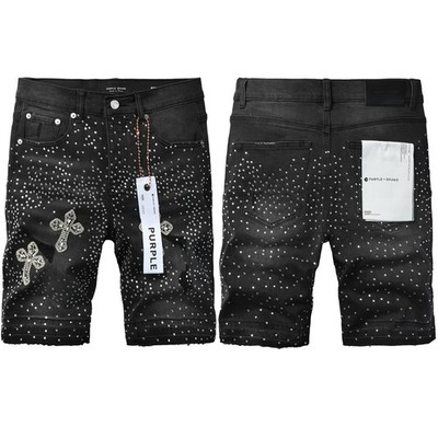 2026 New Purple Brand men's fashion splash-ink Slim fit jeans