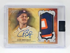 ALEX BREGMAN 2021 TOPPS DYNASTY Game Used PATCH AUTO AUTOGRAPH His Jersey # 2/5