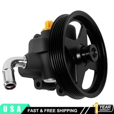 Power Steering Pump w/ Pulley For 1997-2005 Ford F-150 1997-1999 Ford F-250 Lobo