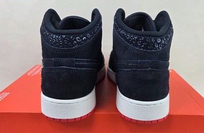 Air Jordan 1 Mid SE Boys Size 6Y Siempre Familia DN5121-001 Black
