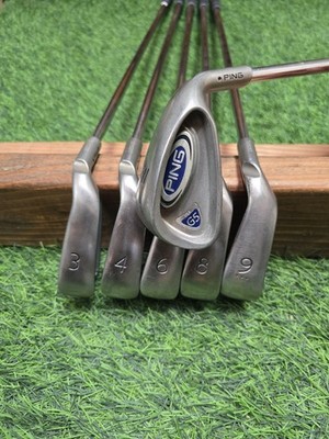 RH Ping G5 Black Dot 3,4,6,8,9,PW Iron Set Steel Regular Standard Clubs UPC2281