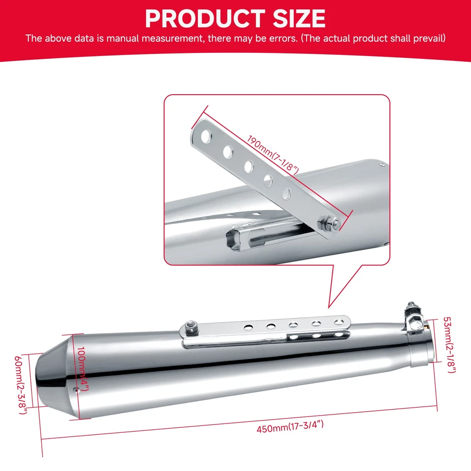 Motorcycle Exhaust Pipe Silencer Muffler Stainless Steel For Suzuki TU250X TU250 - Image 3 of 4