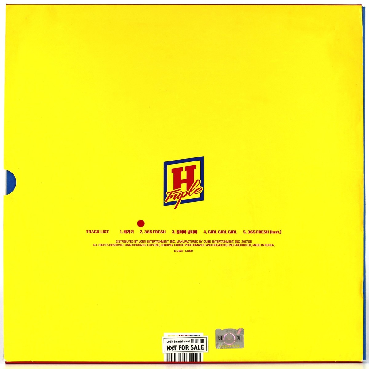 Triple H - 199X 365 Fresh 1st Mini Album CD Promo 2017 K-Pop