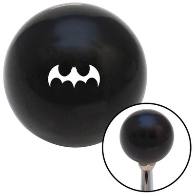 White Bat Solid Black Shift Knob w/ M16x1.5 Insert Shifter Auto Manual Custom