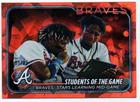 2024 TOPPS CHROME SAPPHIRE BRAVES RONALD ACUNA JR. & OZZIE ALBIES ORANGE #01/25