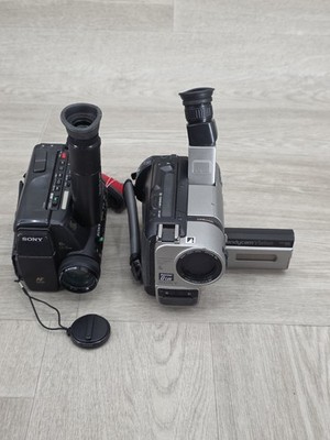 Lot of 2 Sony Handycam CCD-TR5 & CCD-TRV65 Video8 Camcorders FOR