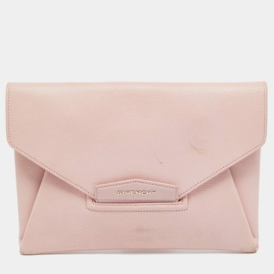 Givenchy Antigona Envelope Pink Leather Clutch | eBay