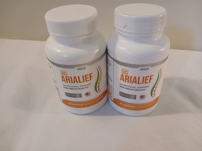 Lot Of 2  AriaLief Brain Pills - Nerve Health & Cognitive Support Supplement