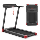 Electric Folding Treadmill Portable Cardio Running Machine w/ APP Control Red