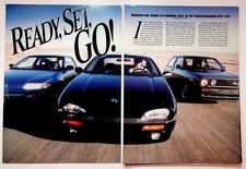 Nissan NX 2000 Honda CRX Si VW GTI 16V Vintage Car Magazine Print 1991