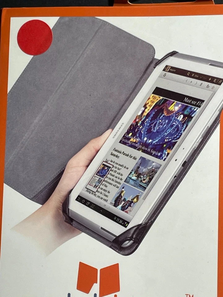 CHIL Notchbook Leather Folio for Samsung Galaxy Tab2 10.1 - Black - Image 2 of 3