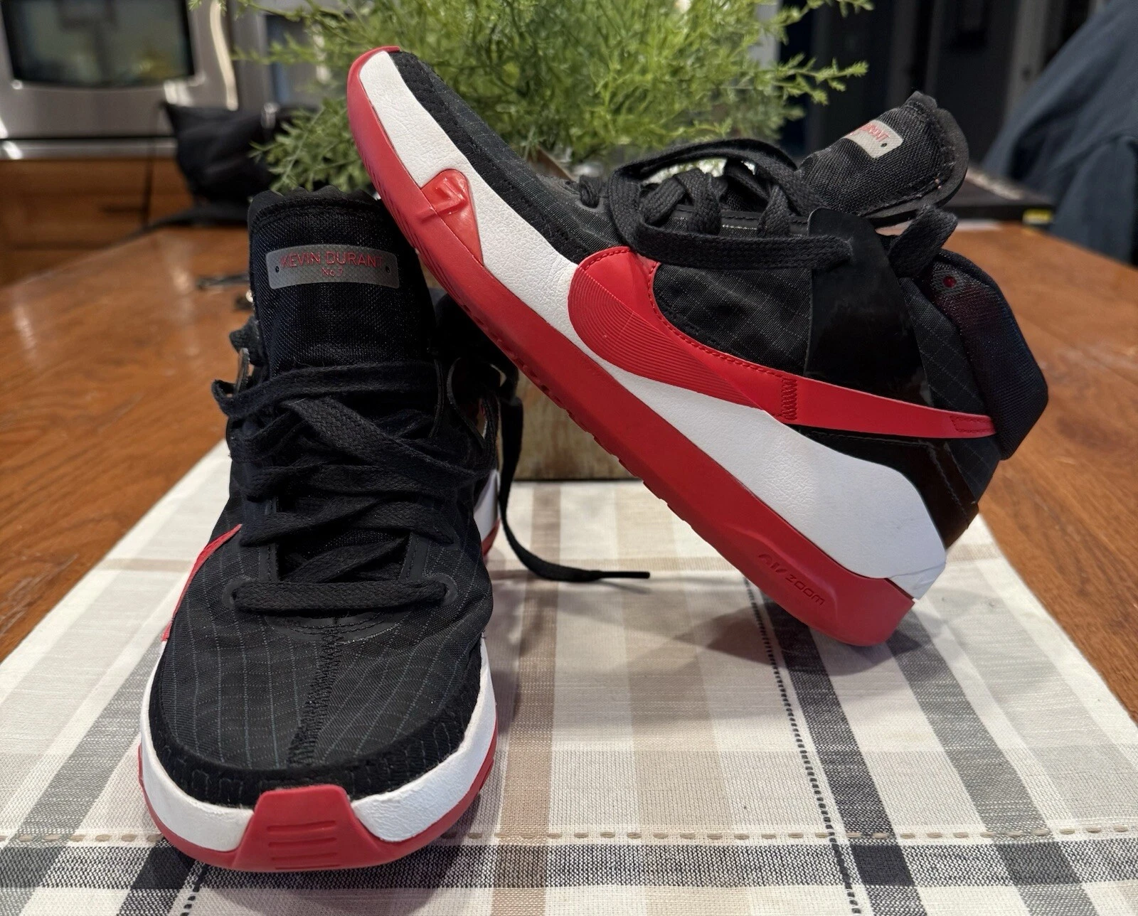 Nike KD 13 Black White University Red "Bred" Mens Size 6
Opens in a new window or tab