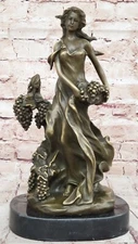 Ceres Demeter Roman Greek Goddess of Harvest  Fertility Bronze Metal Sculpture