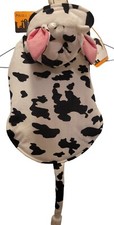 Skull  Bones Dog Halloween Costume Outfit COW w/ Udders Medium NEW