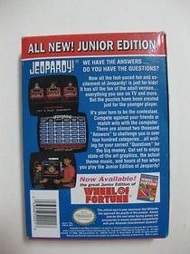 NINTENDO NES Jeopardy - Junior Edition Complete w/ box & instructions GREAT COND