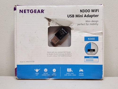 Netgear N300 Wifi USB Mini Adapter- WNA3100M - Picture 1 of 4