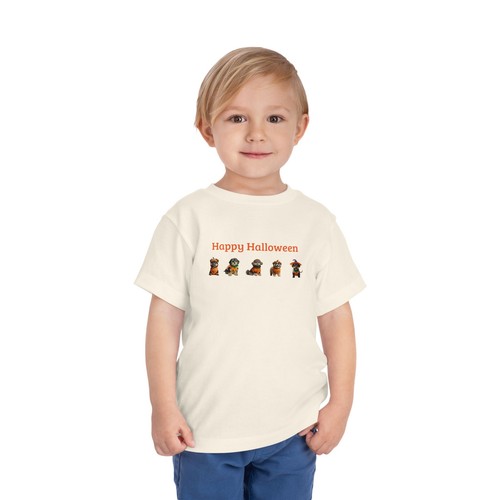Happy Halloween Toddler tshirt with dogs. Halloween Toddler t-shirt, cute dogs - Picture 3 of 7