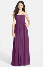 NWOT violet Jenny Yoo 'Aidan' Convertible Strapless Chiffon Gown size  2